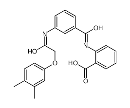 2-[[3-[[2-(3,4-dimethylphenoxy)acetyl]amino]benzoyl]amino]benzoic acid结构式