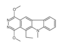 5-ethyl-1,4-dimethoxy-6-methylpyridazino[4,5-b]carbazole Structure