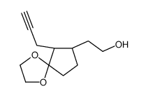 2-[(8S,9S)-9-prop-2-ynyl-1,4-dioxaspiro[4.4]nonan-8-yl]ethanol Structure