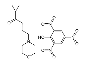 Picric acid; compound with 1-cyclopropyl-4-morpholin-4-yl-butan-1-one结构式