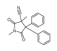 1,3-dimethyl-2,5-dioxo-4,4-diphenylpyrrolidine-3-carbonitrile Structure
