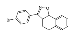 3-(4-bromophenyl)-3a,4,5,9b-tetrahydrobenzo[g][1,2]benzoxazole结构式