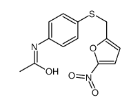 N-[4-[(5-nitrofuran-2-yl)methylsulfanyl]phenyl]acetamide Structure