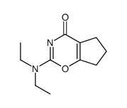 2-(diethylamino)-6,7-dihydro-5H-cyclopenta[e][1,3]oxazin-4-one结构式
