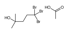 acetic acid,5,5,5-tribromo-2-methylpentan-2-ol结构式