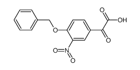 2-(3-nitro-4-benzyloxyphenyl)glyoxylic acid结构式