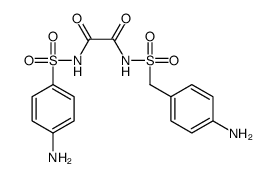 N-[(4-aminophenyl)methylsulfonyl]-N'-(4-aminophenyl)sulfonyloxamide结构式