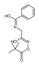 [(2-benzamidoacetyl)amino] 2,2-dimethylpropanoate Structure