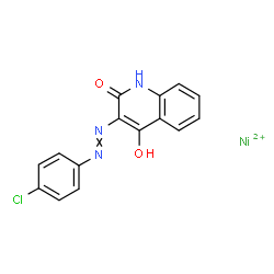 nickel, 3-[(4-chlorophenyl)azo]-4-hydroxy-2(1H)-quinolinone complex Structure