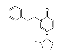 5-((S)-1-methyl-pyrrolidin-2-yl)-1-phenethyl-1H-pyridin-2-one Structure