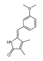 5-[1-(3-Dimethylamino-phenyl)-meth-(E)-ylidene]-3,4-dimethyl-1,5-dihydro-pyrrol-2-one Structure