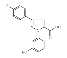 3-(4-氟代苯基)-1-(3-甲基苯基)-1H-吡唑-5-羧酸图片