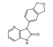 3-(1,3-dihydro-isobenzofuran-5-yl)-1,3-dihydro-imidazo[4,5-b]pyridin-2-one Structure