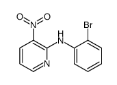 N-(2-bromophenyl)-3-nitropyridin-2-amine结构式