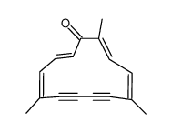 2,5,10-trimethyl-6,8-bisdehydro[13]annulenone结构式
