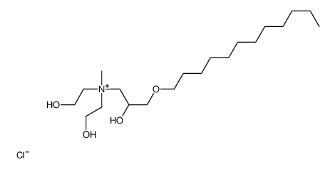 [3-(dodecyloxy)-2-hydroxypropyl]bis(2-hydroxyethyl)methylammonium chloride结构式