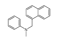 N-methyl-N-(naphthalen-1-ylmethyl)aniline结构式