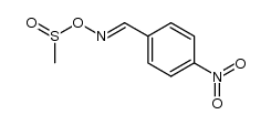 4-nitrobenzaldehyde O-methylsulfinyl oxime Structure