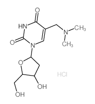 Thymidine, a-(dimethylamino)-,monohydrochloride (9CI)结构式