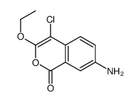 7-amino-4-chloro-3-ethoxyisochromen-1-one structure