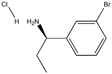 (R)-1-(3-Bromophenyl)propan-1-amine hydrochloride Structure