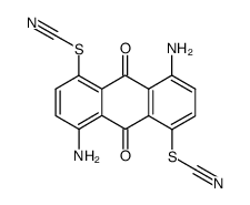 1,5-Diamino-4,8-dithiocyano-anthrachinon Structure