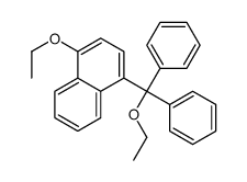 1-ethoxy-4-[ethoxy(diphenyl)methyl]naphthalene结构式