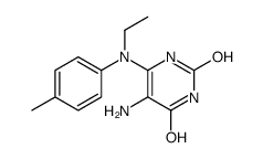 5-amino-6-(N-ethyl-4-methylanilino)-1H-pyrimidine-2,4-dione结构式