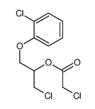 [1-chloro-3-(2-chlorophenoxy)propan-2-yl] 2-chloroacetate Structure