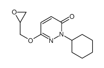 2-cyclohexyl-6-(oxiran-2-ylmethoxy)pyridazin-3-one Structure