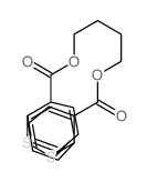 7,8,9,10-Tetrahydro-5H,12H-dibenzo(c,g)(1,10,5,6)dioxadithiacyclotetradecine-5,12-dione结构式