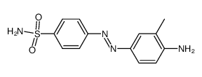 4-(4-amino-3-methyl-phenylazo)-benzenesulfonic acid amide结构式