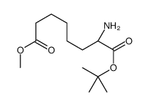 1-O-tert-butyl 8-O-methyl (2S)-2-aminooctanedioate结构式