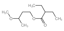 3-methoxybutyl 2-ethylbutanoate结构式