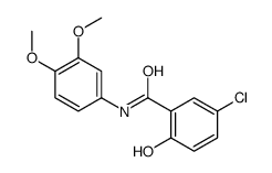 5-chloro-N-(3,4-dimethoxyphenyl)-2-hydroxybenzamide结构式