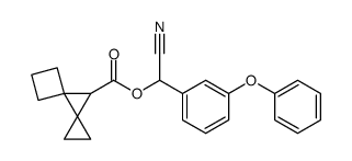 α-cyano-3-phenoxybenzyl dispiro(2.0.3.1)octane-8-carboxylate结构式
