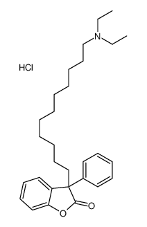 diethyl-[11-(2-oxo-3-phenyl-1-benzofuran-3-yl)undecyl]azanium,chloride Structure
