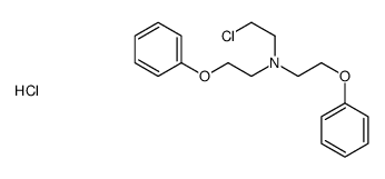 N-(2-chloroethyl)-2-phenoxy-N-(2-phenoxyethyl)ethanamine,hydrochloride Structure