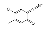4-chloro-2-diazonio-5-methylphenolate Structure