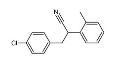 2-o-Tolyl-3-(p-chlorphenyl)-propionitril Structure