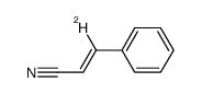 (E)-3-phenyl(3-D)prop-2-enenitrile结构式