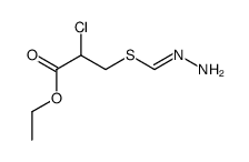 ethyl 2-chloro-3-methanehydrazonoylsulfanylpropanoate结构式