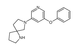7-(5-phenoxypyridin-3-yl)-1,7-diazaspiro[4.4]nonane结构式