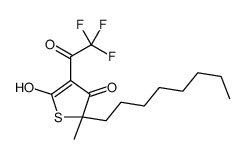 5-hydroxy-2-methyl-2-octyl-4-(2,2,2-trifluoroacetyl)thiophen-3-one Structure