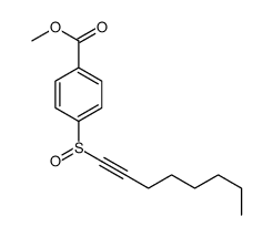 methyl 4-oct-1-ynylsulfinylbenzoate结构式