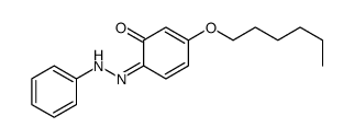 3-hexoxy-6-(phenylhydrazinylidene)cyclohexa-2,4-dien-1-one结构式