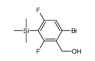 (6-bromo-2,4-difluoro-3-trimethylsilylphenyl)methanol结构式