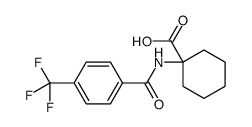 1-[[4-(trifluoromethyl)benzoyl]amino]cyclohexane-1-carboxylic acid Structure