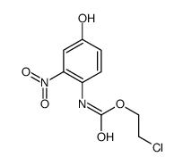 2-chloroethyl N-(4-hydroxy-2-nitrophenyl)carbamate Structure