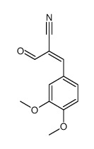 3-(3,4-dimethoxyphenyl)-2-formylprop-2-enenitrile Structure